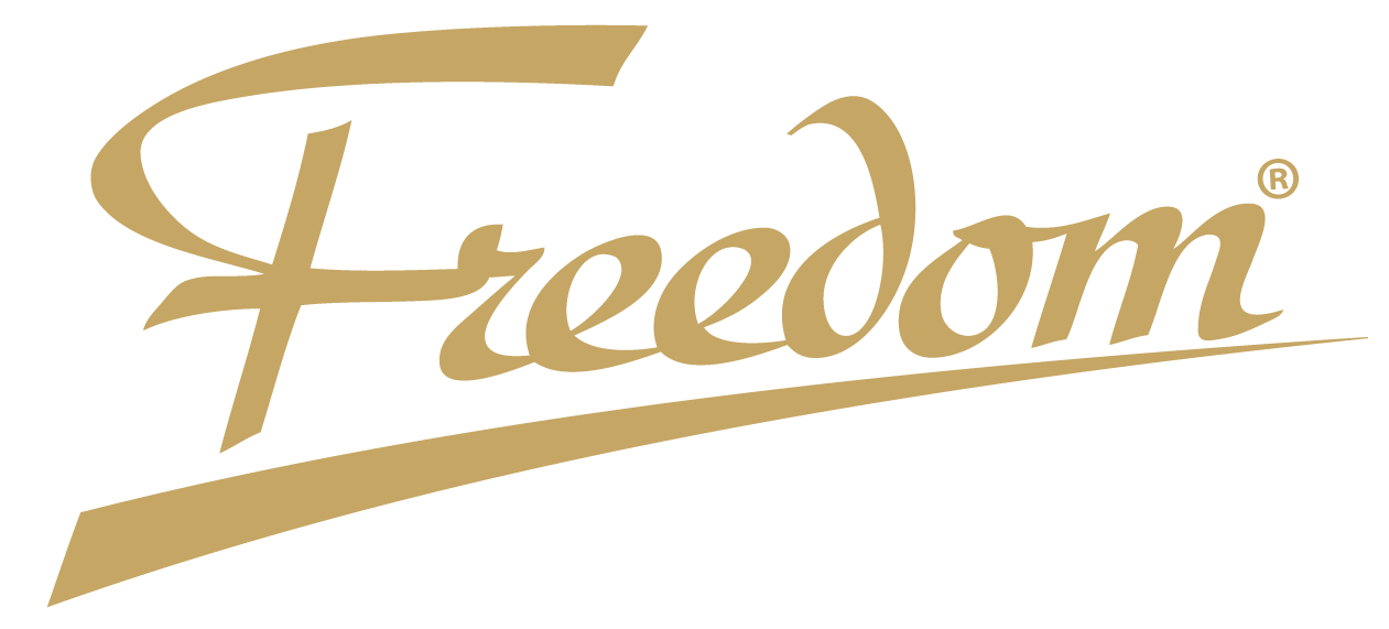 Freedom guitars gold logo